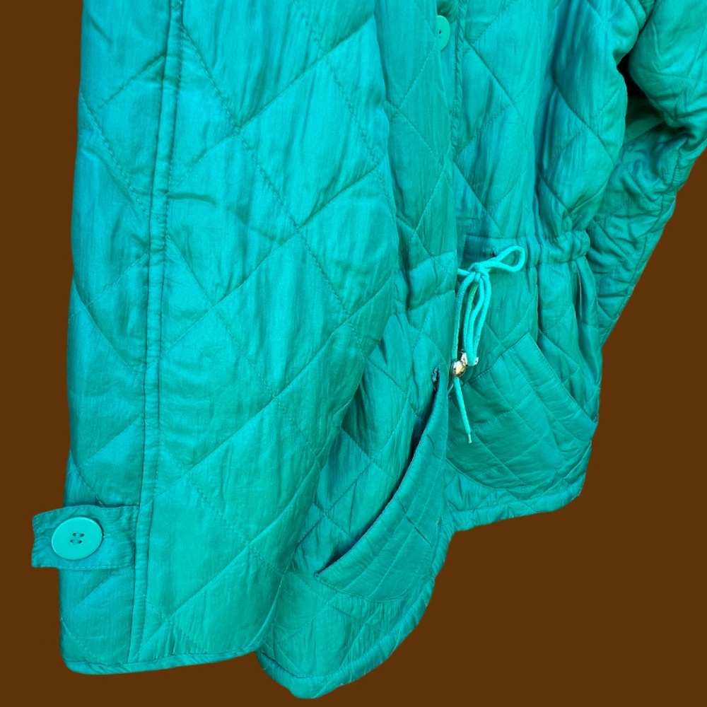 CLIO Silk Quilted Windbreaker Jacket Vintage πHost Pickπ - Picture 5 of 12